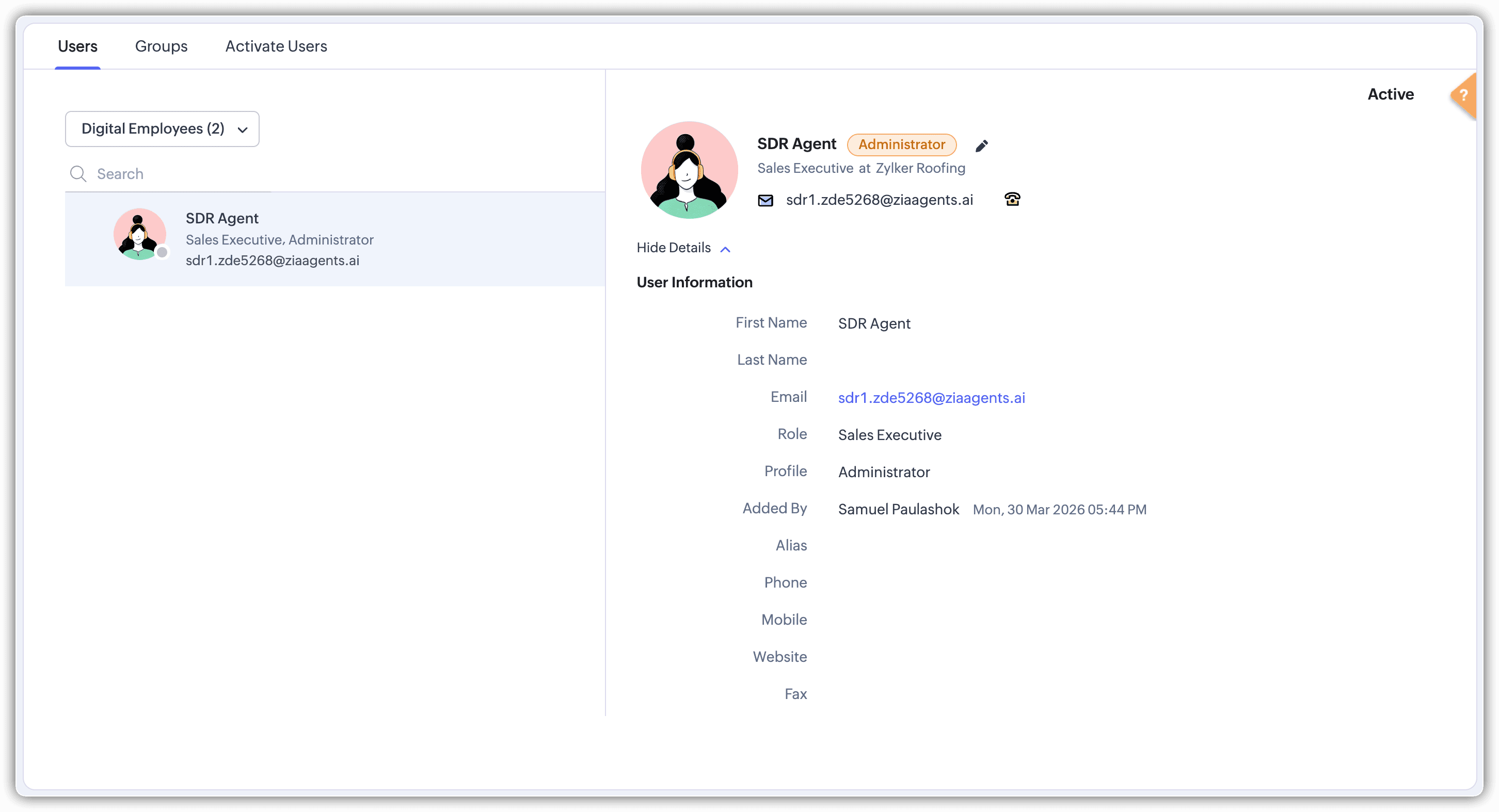 Zoho CRM - Deploy Zia Agents as Digital Employees