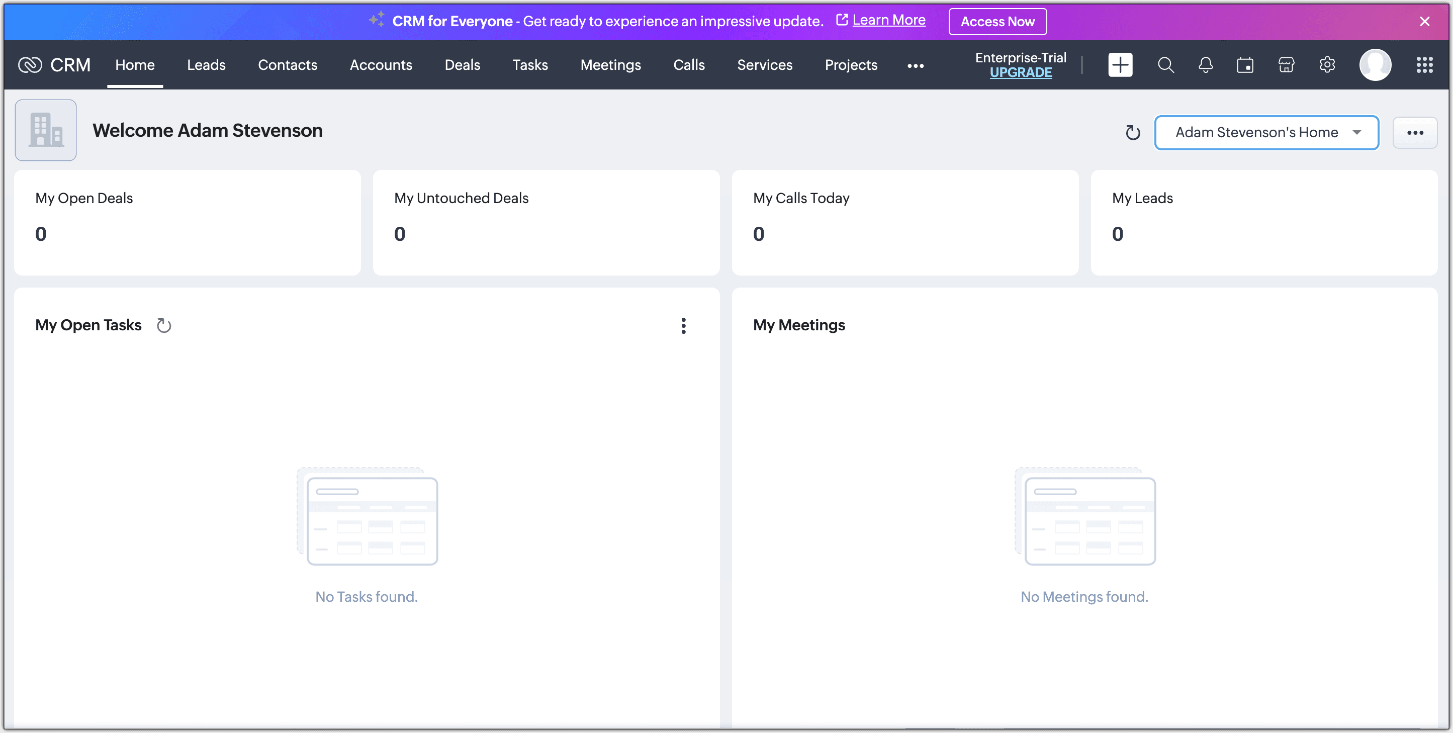 Zoho CRM - New For Everyone UI Rollout for All Users