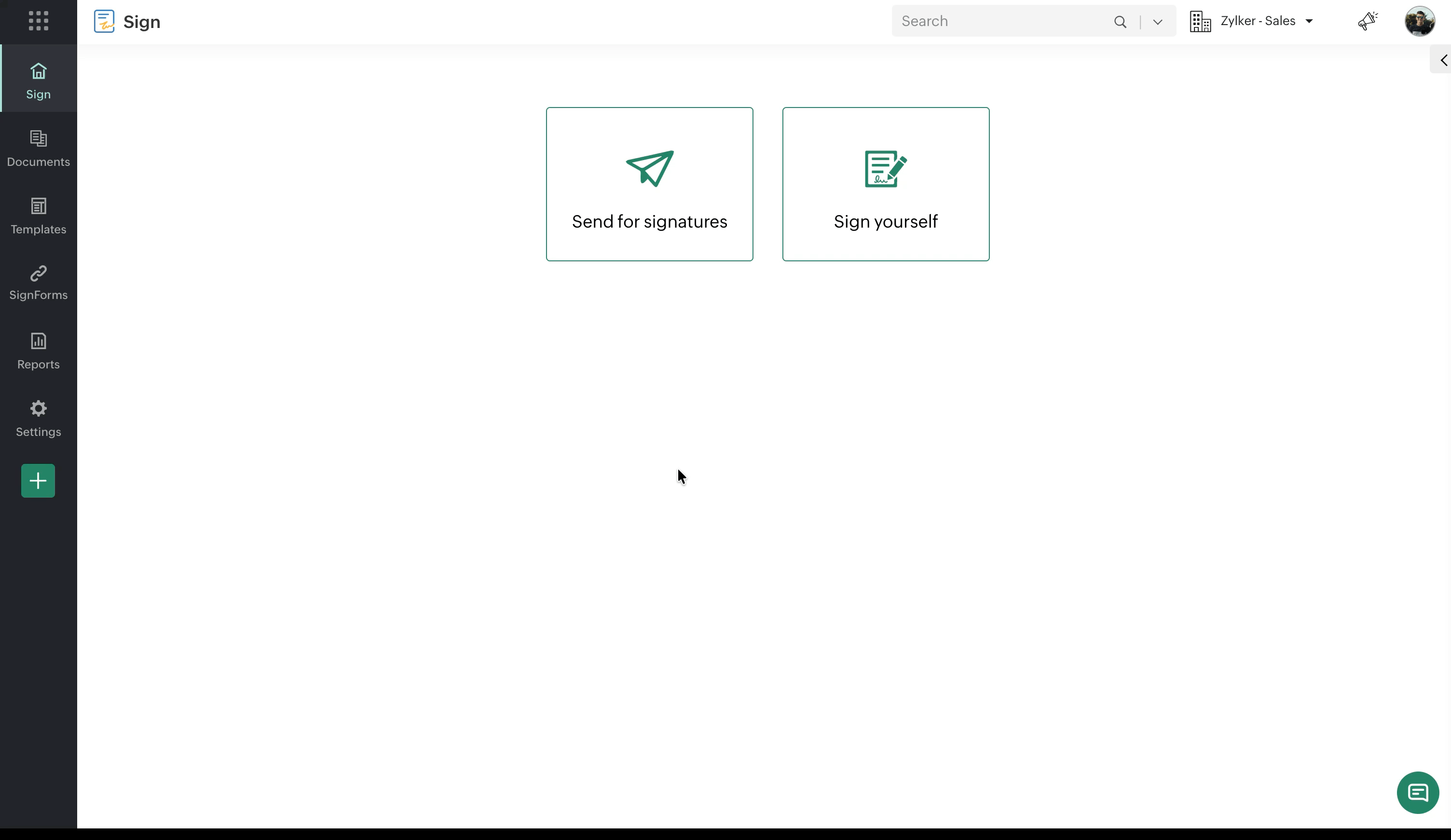 Zoho Sign - Sandbox Environment for Testing