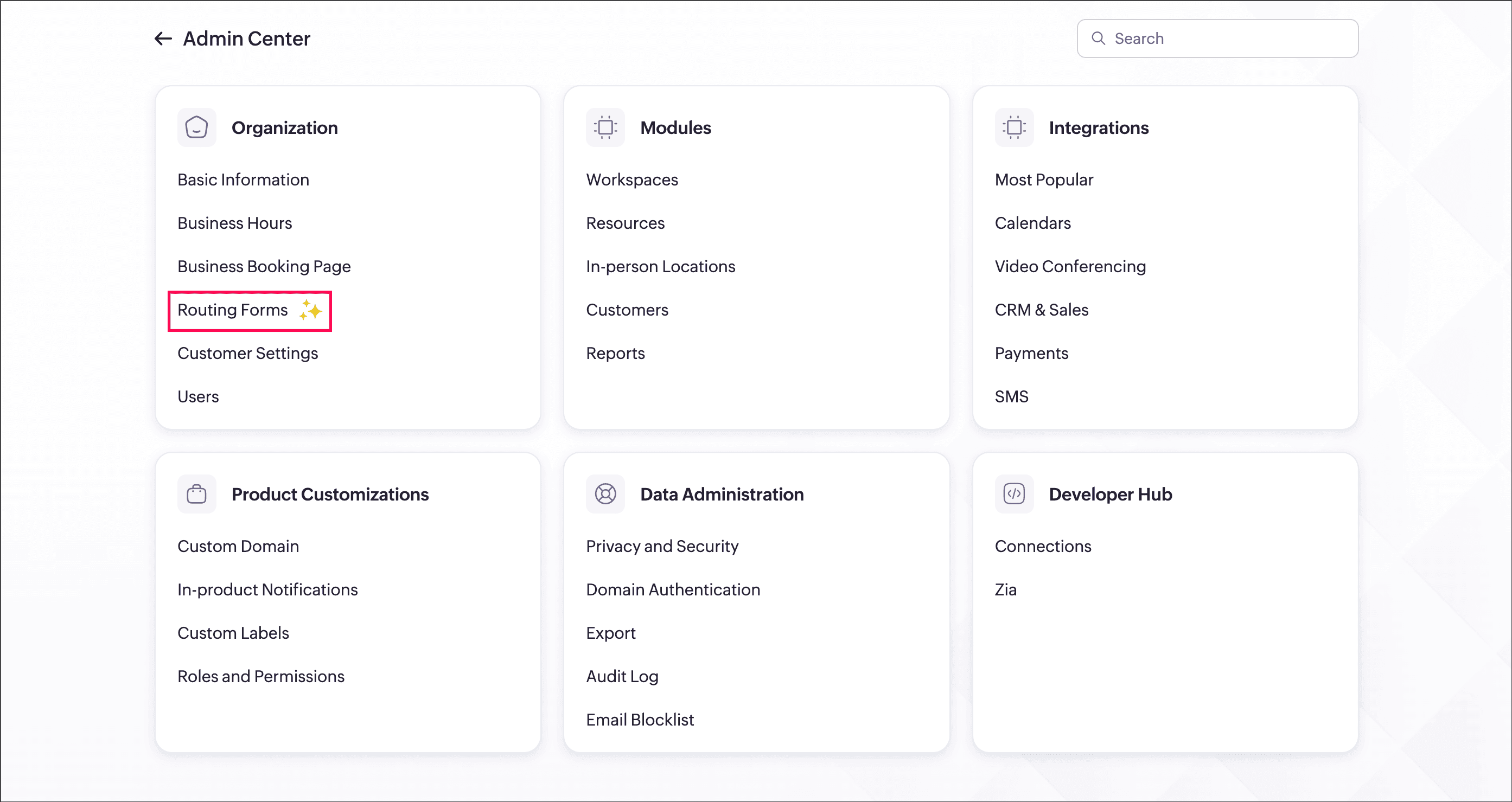 Zoho Bookings - Routing Forms